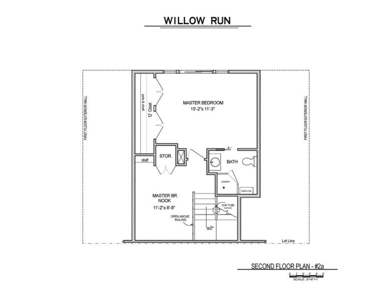 Floor plan of Willow Run layout, second floor.